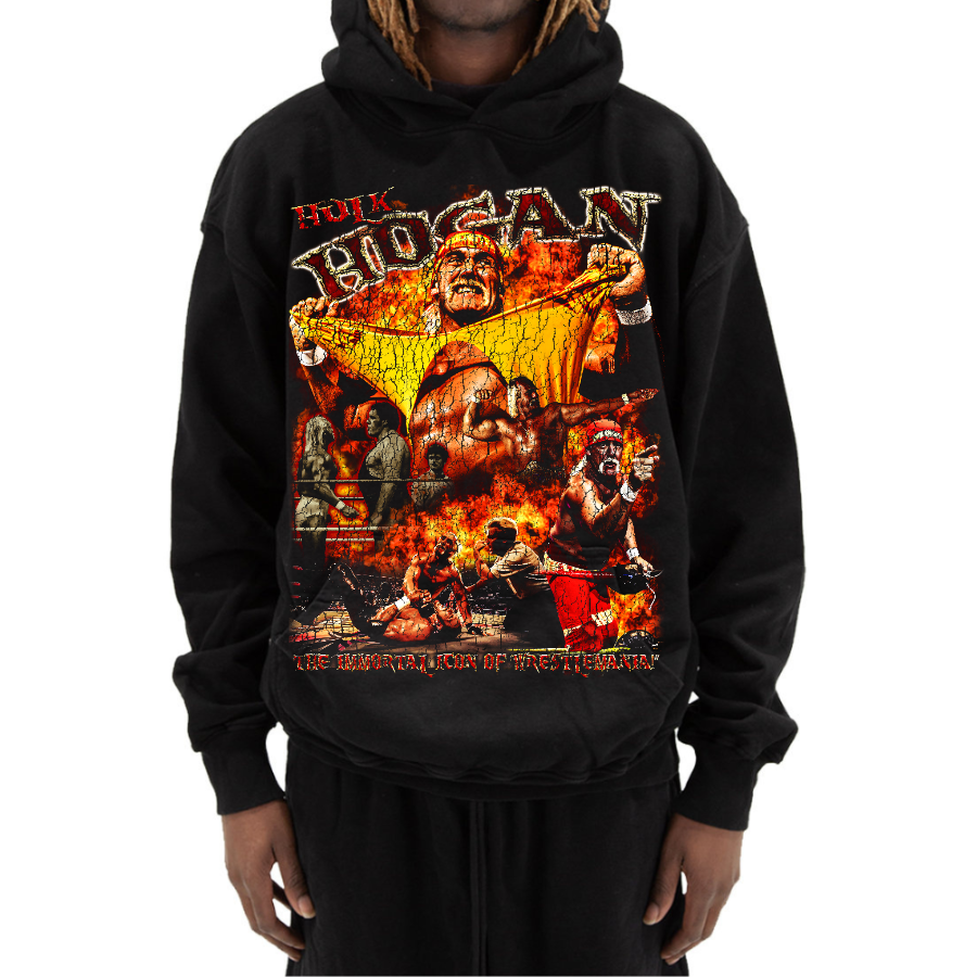 Hulk Hogan Vintage Style Bootleg Hoodie