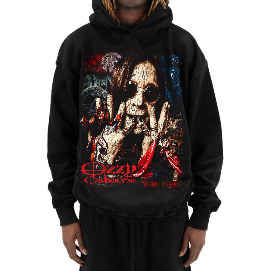 Ozzy Osbourne Vintage Style Bootleg Hoodie